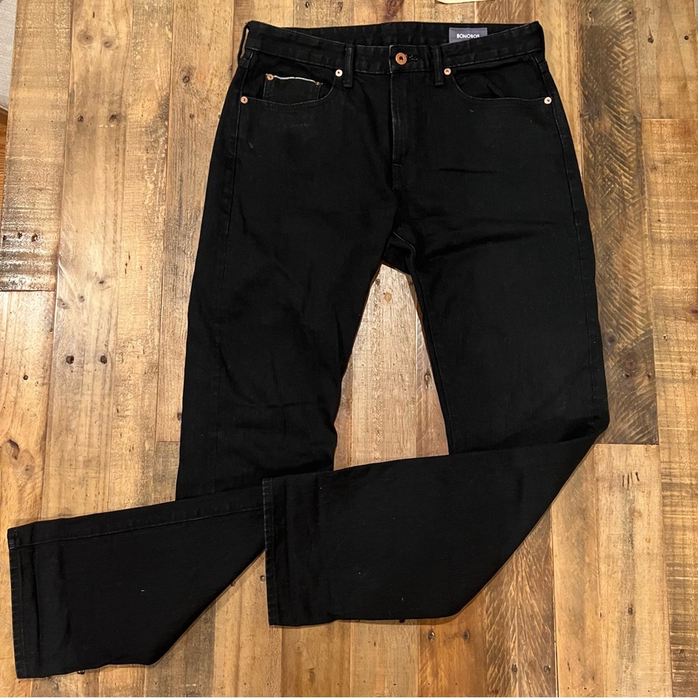 Mens Bonobos Black Slim Jeans 32/32